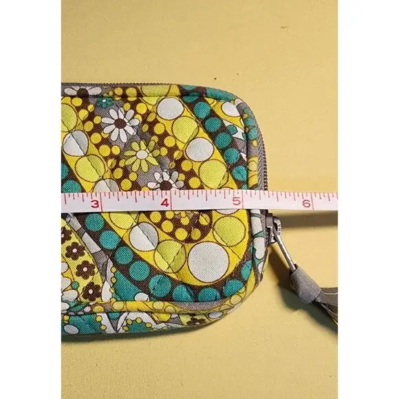 Vera Bradley Lemon Parfait Paisley Floral Small‎ Wristlet Wallet - Picture 4 of 5